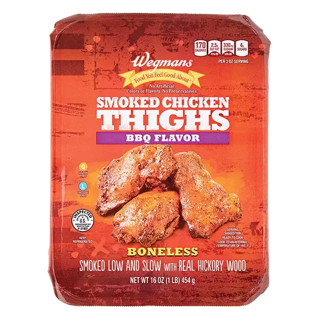 BBQ Flavor Smoked Chicken Thighs
