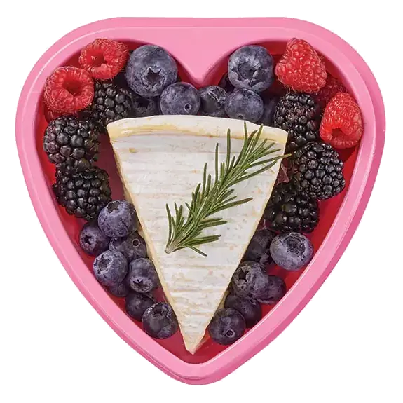 Berries & Cheese Heart