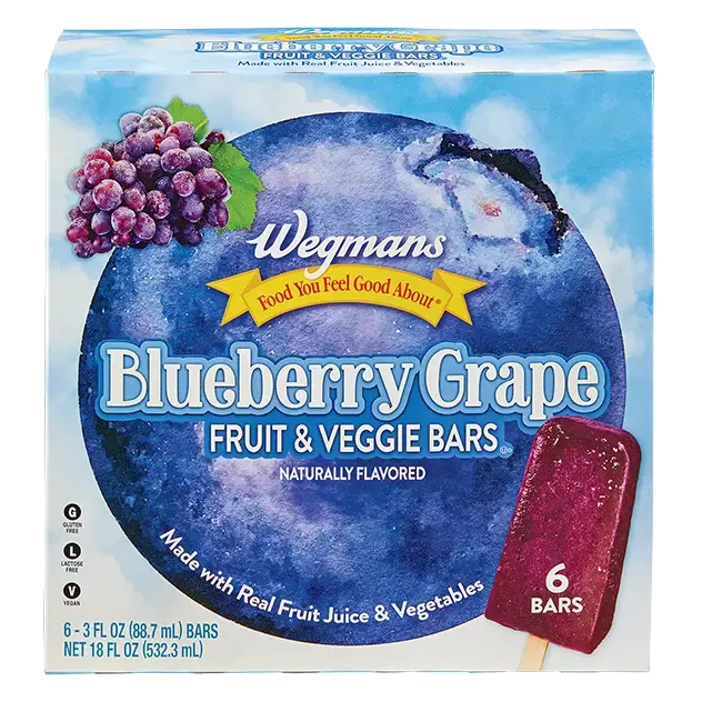 Blueberry Grape Fruit & Veggie Bars, 6 Count