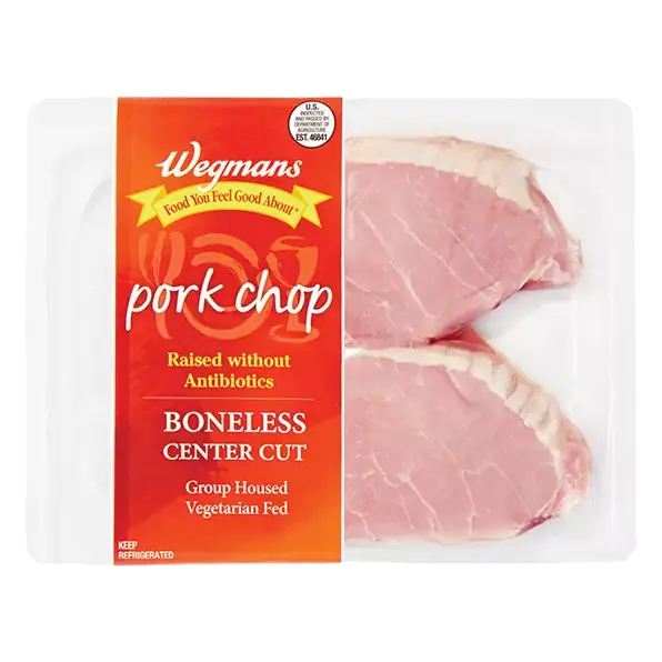 Boneless Center Cut Pork Chops, Raised without Antibiotics