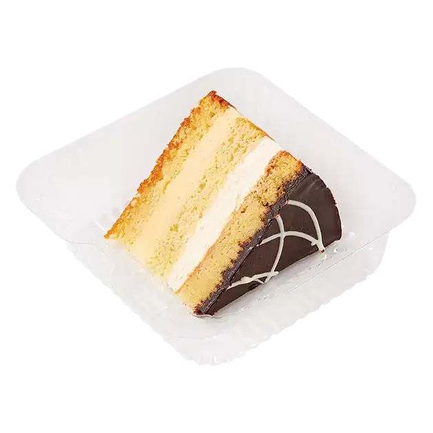 Boston Cream Cake Slice