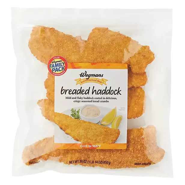 Breaded Haddock Packaged, 4 Count