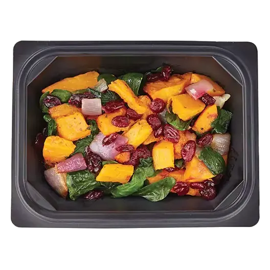 Butternut Squash with Spinach & Dried Cranberries Veggie Bowl