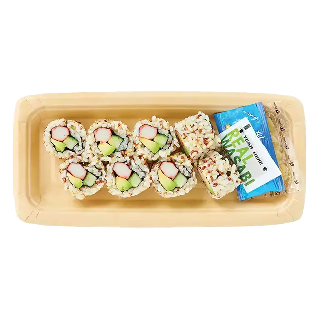 California Roll with Quinoa Brown Rice (Cooked Sushi)