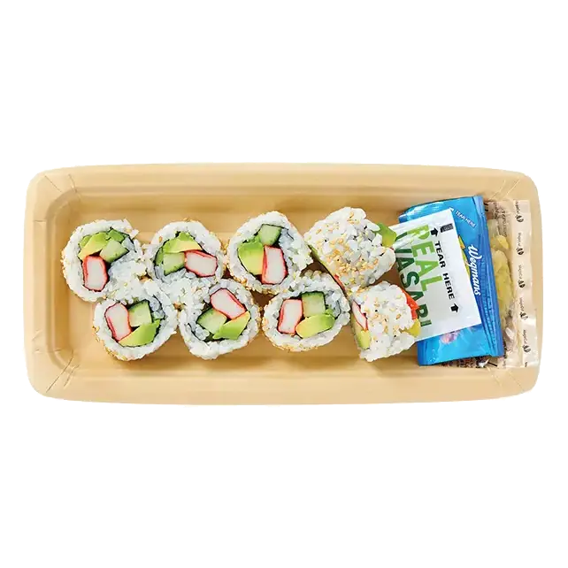 California Roll with White Rice (Cooked Sushi)