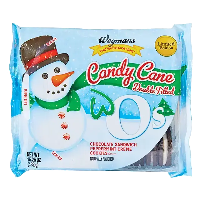 Candy Cane Double Filled Chocolate Sandwich Peppermint Creme Cookies
