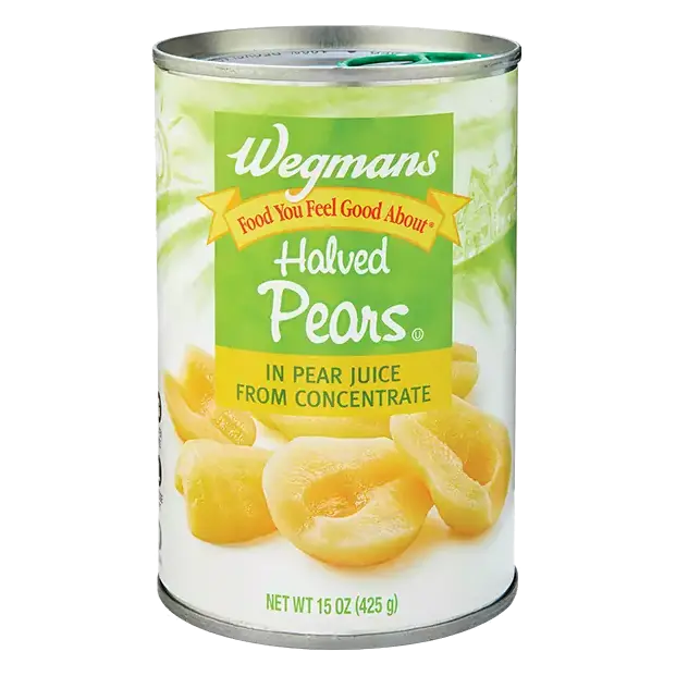 Canned Halved Pears in Pear Juice from Concentrate