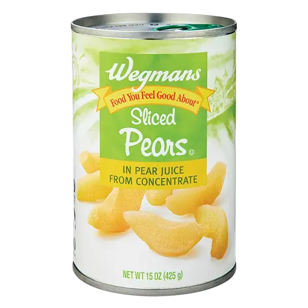 Canned Sliced Pears in Pear Juice from Concentrate