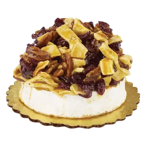 Caramel Pecan Topped Brie Cheese, Large