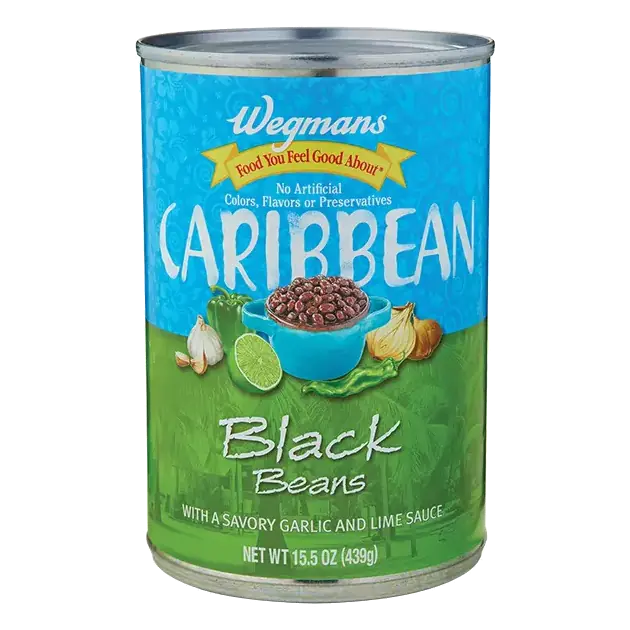 Caribbean Black Beans with a Savory Garlic and Lime Sauce