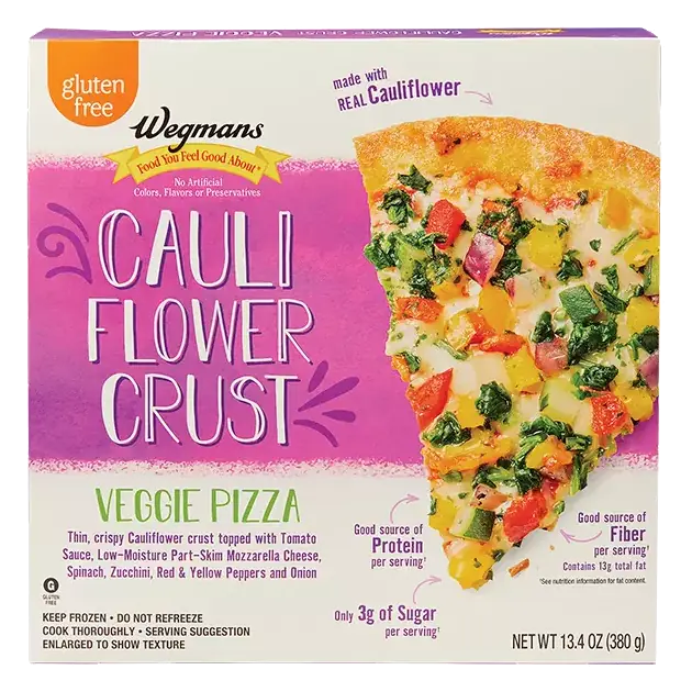 Cauliflower Crust Veggie Pizza