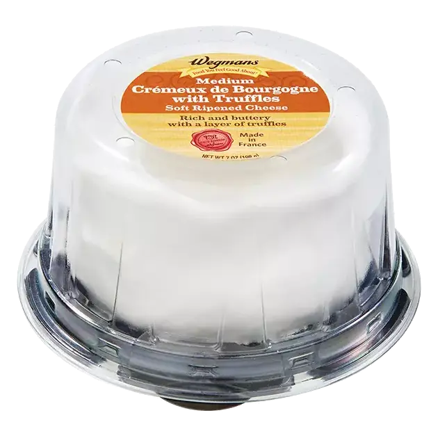 Cave-Ripened Medium Cremeux de Bourgogne with Truffles Soft Ripened Cheese