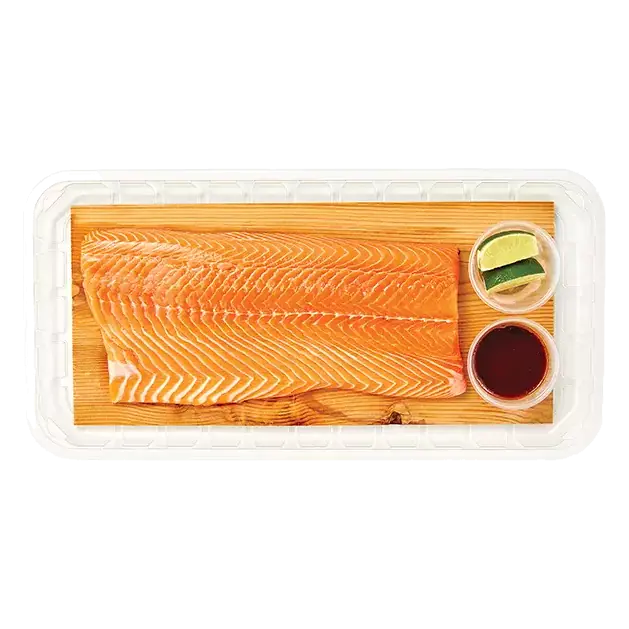 Cedar-Plank Salmon Fillet with Chipotle & Honey Glaze, Ready to Grill
