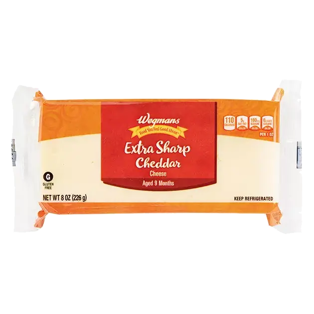 Cheese, Cheddar, Extra Sharp, White