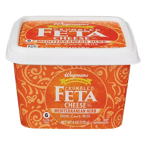Cheese, Feta, Crumbled, Mediterranean Herb