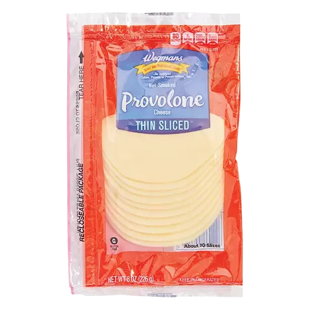 Cheese, Non Smoked Provolone, Thin Sliced