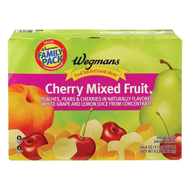 Cherry Mixed Fruit, FAMILY PACK, 24 Bowls