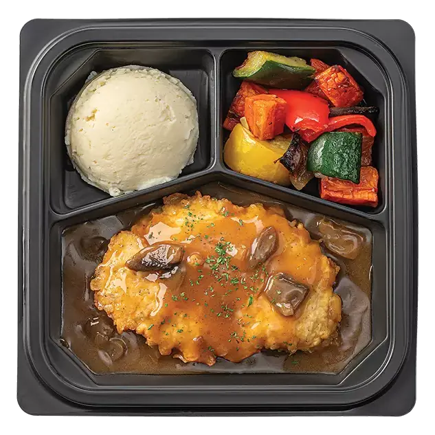 Chicken Marsala with Roasted Vegetables and Signature Whipped Potatoes