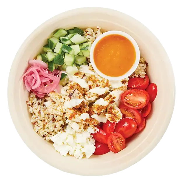 Chicken Shawarma-Style Bowl with Quinoa Brown Rice