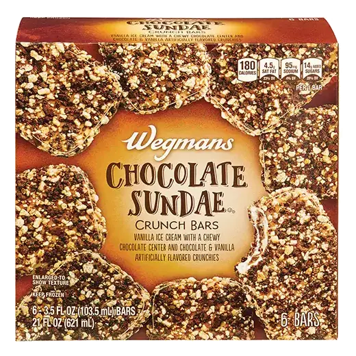 Chocolate Sundae Crunch Ice Cream Bars, 6 Count