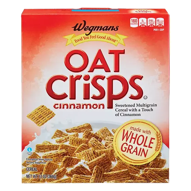 Cinnamon Oat Crisps Sweetened Multigrain Cereal with a Touch of Cinnamon