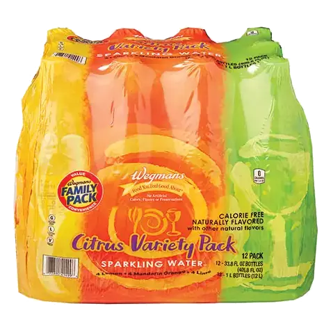 Citrus Sparkling Water Variety, 12 Pack, FAMILY PACK