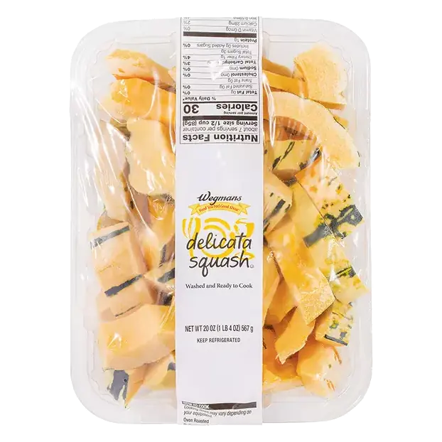 Cleaned & Cut Delicata Squash