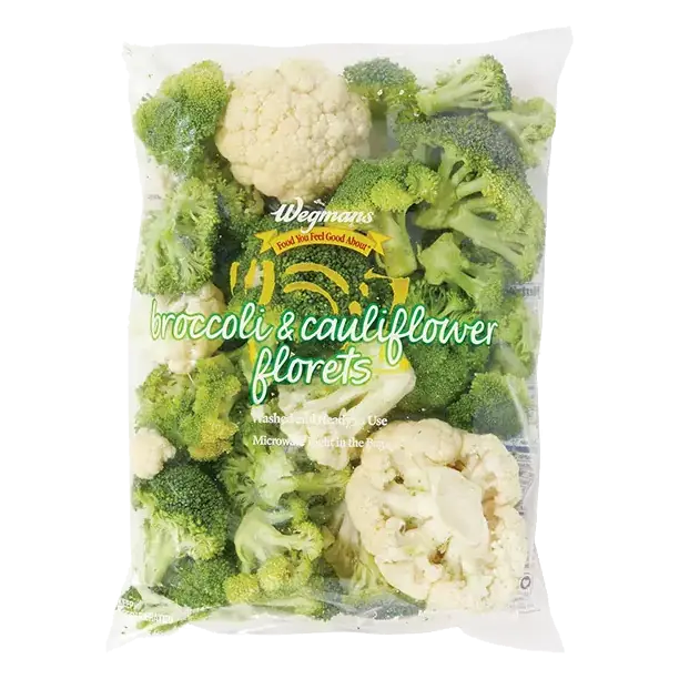 Cleaned & Cut Microwaveable Broccoli & Cauliflower Florets
