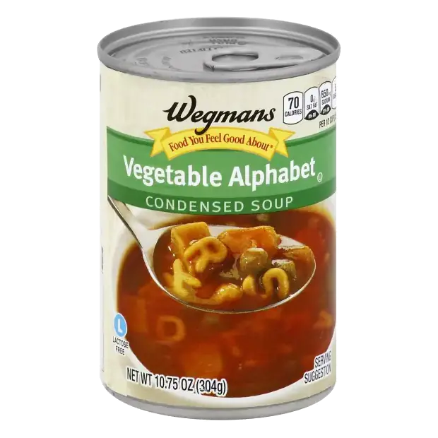Condensed Vegetable Alphabet Soup