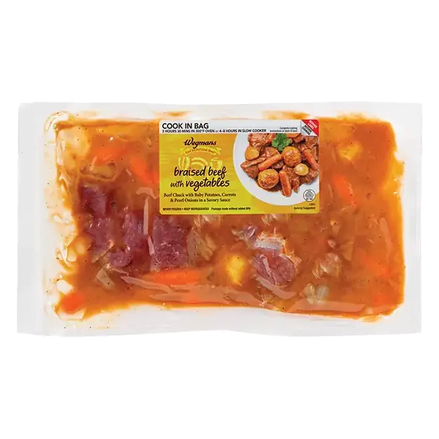 Cook in Bag Braised Beef with Vegetables