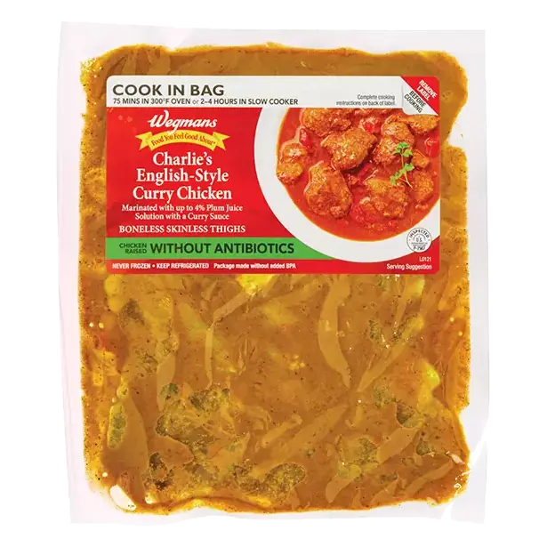 Cook in Bag Charlie's English-Style Curry Chicken, Raised without Antibiotics