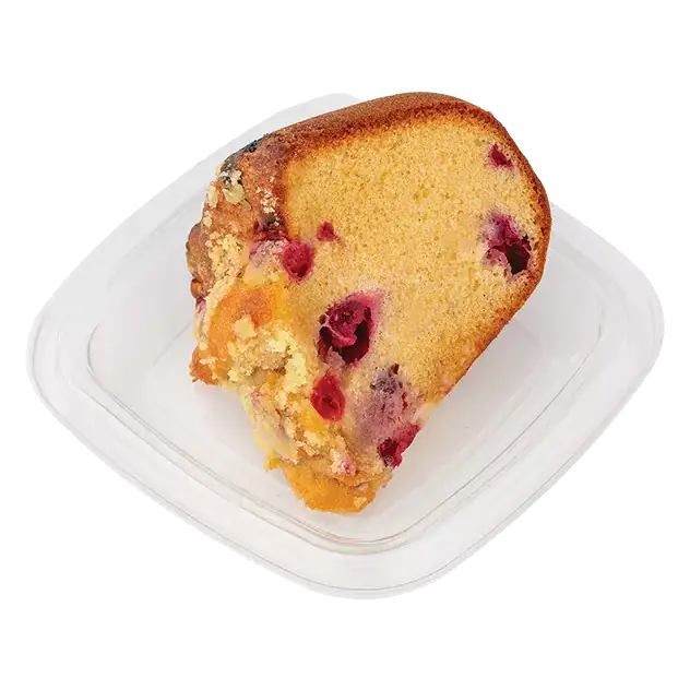 Cranberry Orange Coffee Cake Slice