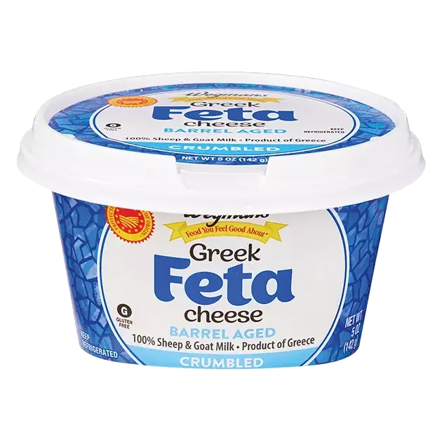 Crumbled Barrel Aged Greek Feta Cheese