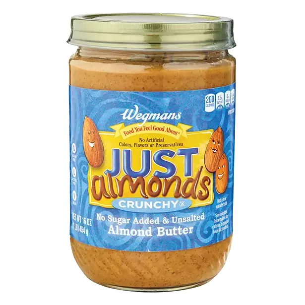 Crunchy No Sugar Added & Unsalted Almond Butter