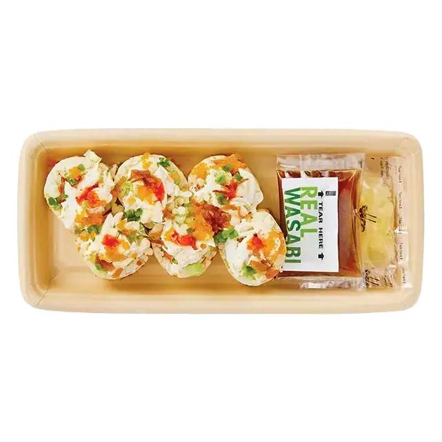 Crunchy Yuzu Crab Volcano Roll