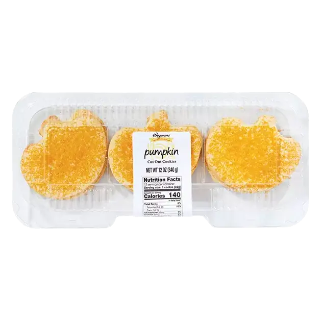 Cut Out Pumpkin Cookies