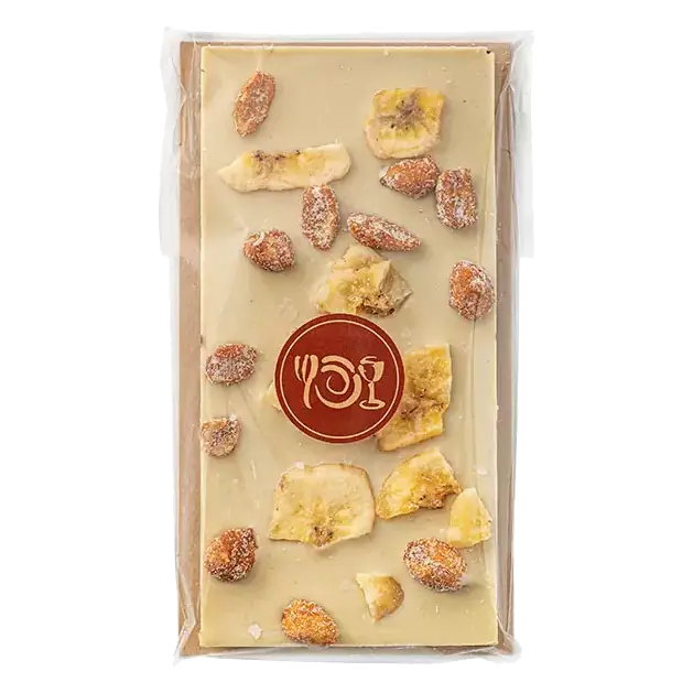 Dark Chocolate Banana Peanut Bark Bar