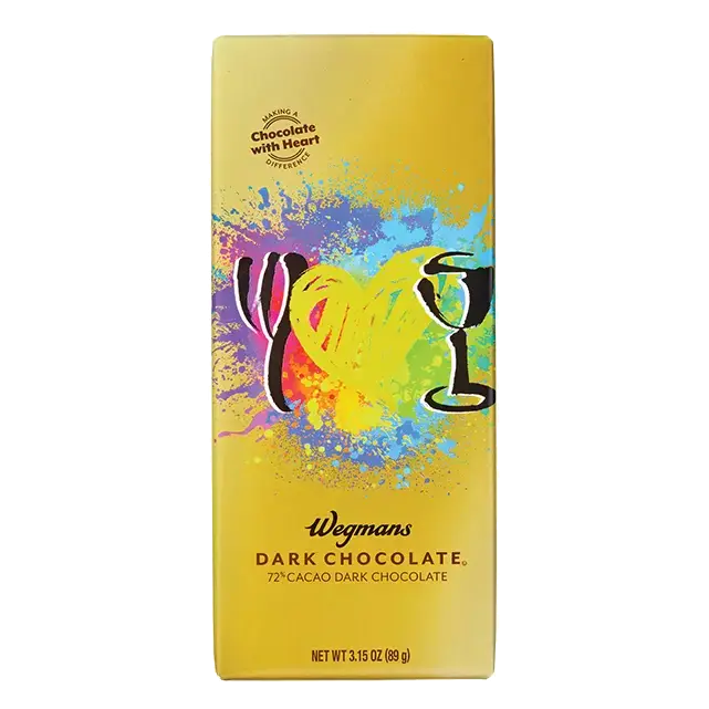 Dark Chocolate Bar, Chocolate with Heart Making a Difference