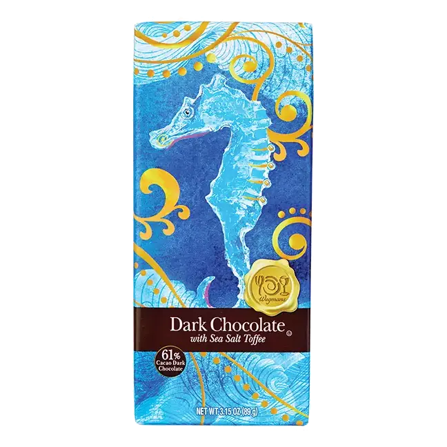 Dark Chocolate Bar with Sea Salt Toffee