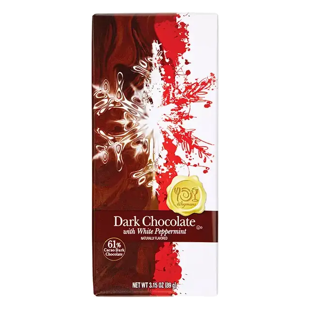 Dark Chocolate with White Peppermint Bar