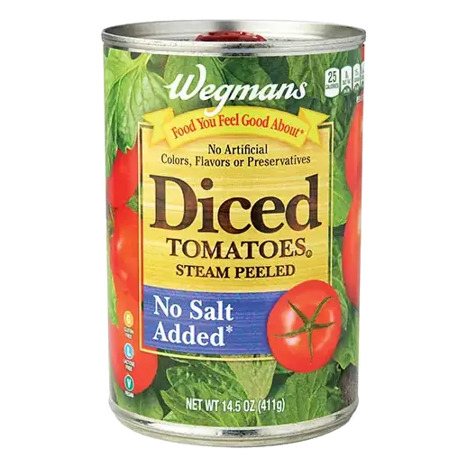 Diced No Salt Added Tomatoes