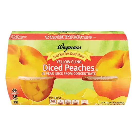 Diced Peach Bowls