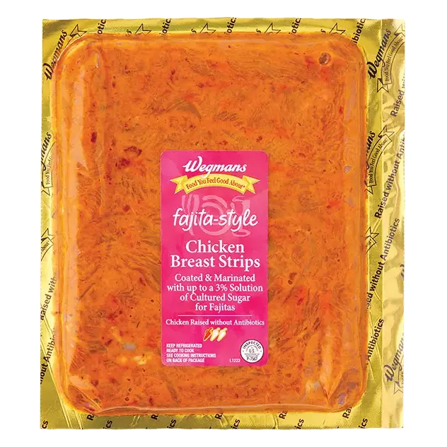 Fajita Style Chicken Breast Strips, Raised without Antibiotics
