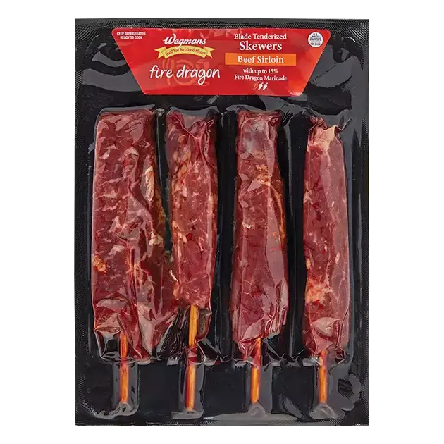 Fire Dragon Blade Tenderized Beef Sirloin Skewers