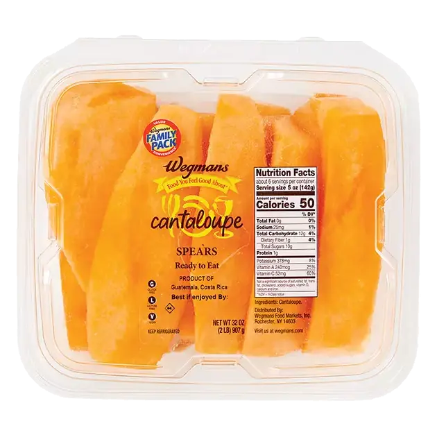 Fresh Cut Cantaloupe Spears, FAMILY PACK