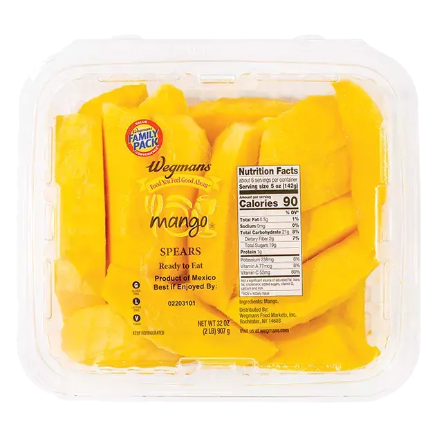 Fresh Cut Mango, Spears, FAMILY PACK