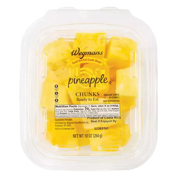 Fresh Cut Pineapple, Chunks