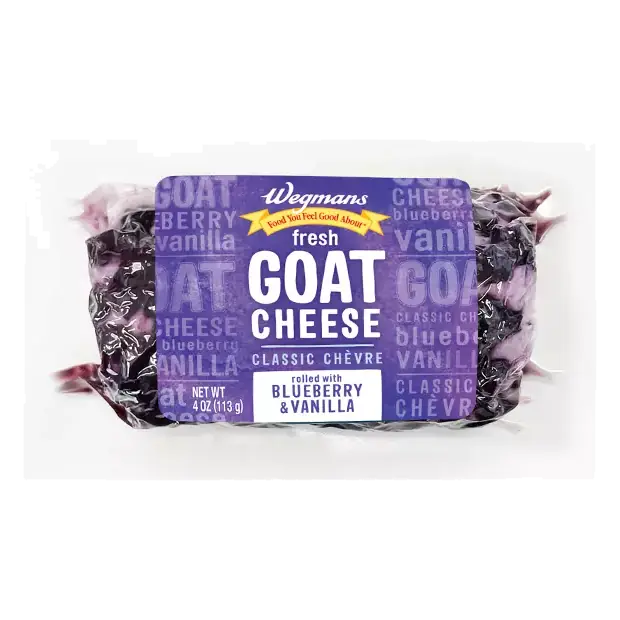 Fresh Goat Cheese Classic Chevre Rolled with Blueberry & Vanilla
