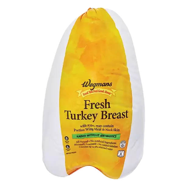 Fresh Whole Turkey Breast, Raised Without Antibiotics