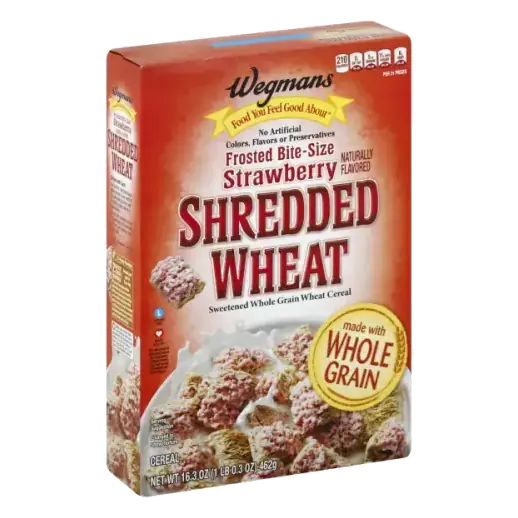 Frosted Bite-Size Strawberry Shredded Wheat Cereal